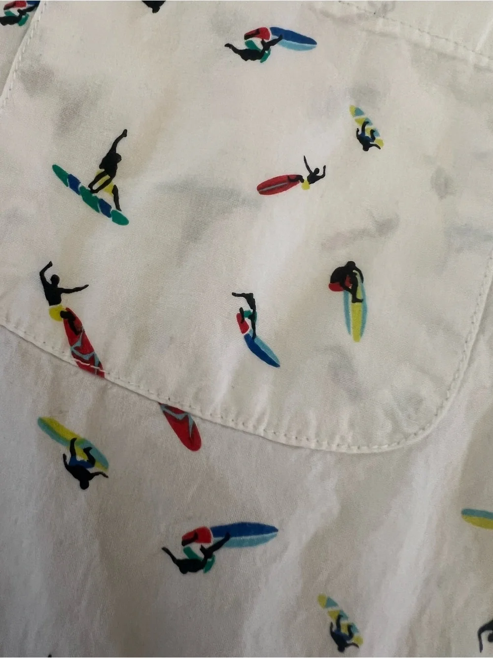 Old Navy Boys XL 14-16 Surfer Print Short Sleeve Button Down Shirt